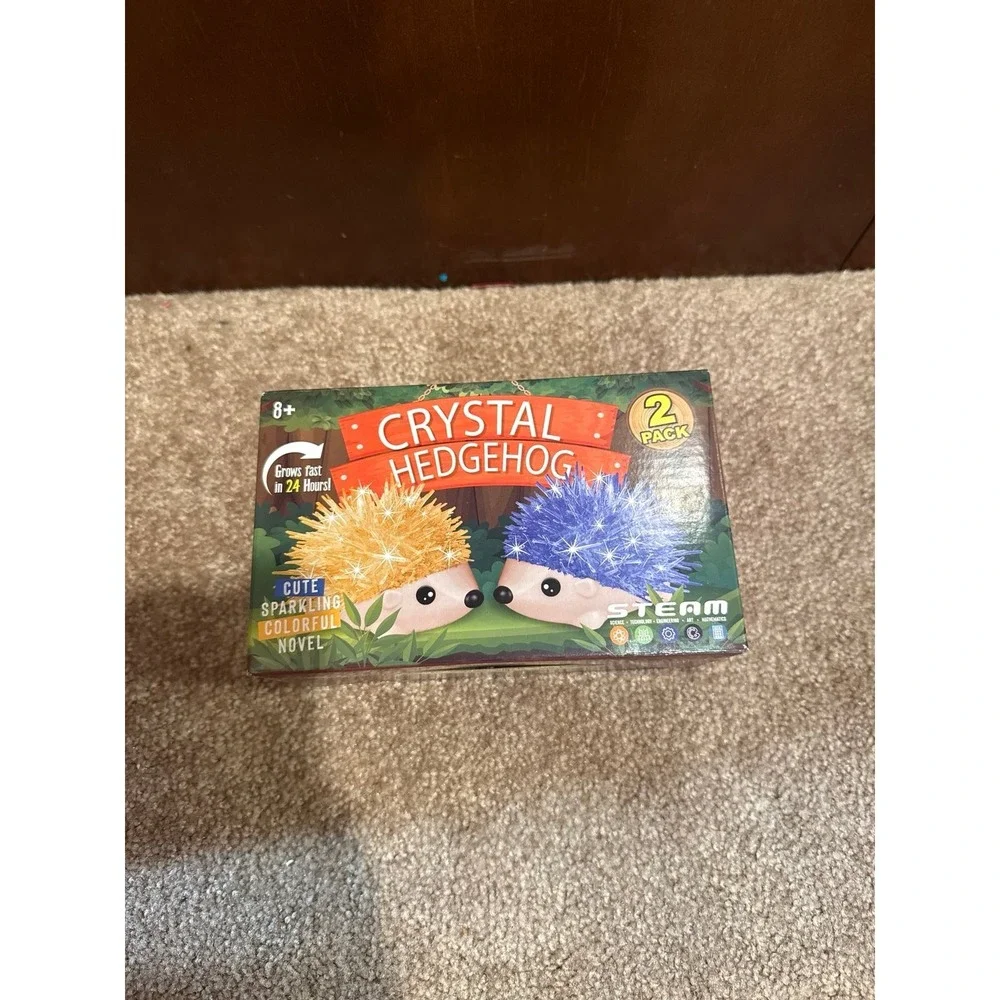NWT XX 2 Hedgehog Crystal Growing Kit STEM Toy